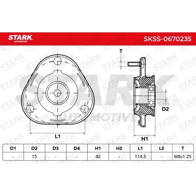 Mocowanie Amortyzatora Stark SKSS-0670235 SKSS-0670235 - foto 5