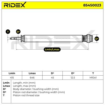 Amortyzator RIDEX 854S0023 854S0023 - foto 8