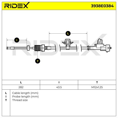 Czujnik temperatury spalin RIDEX 3938E0384 3938E0384 - foto 7