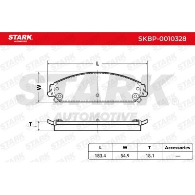 Klocki hamulcowe Stark SKBP-0010328 SKBP-0010328 - foto 3