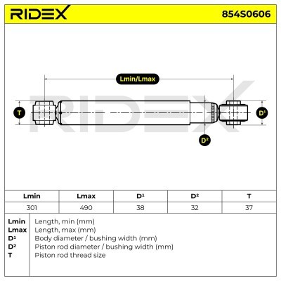 Amortyzator RIDEX 854S0606 854S0606 - foto 8