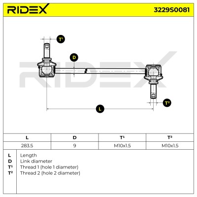 Łącznik Stabilizatora RIDEX 3229S0081 3229S0081 - foto 7