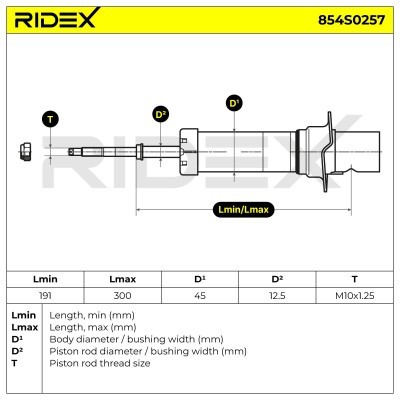Amortyzator RIDEX 854S0257 854S0257 - foto 7