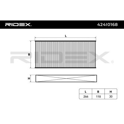 Filtr Kabinowy RIDEX 424I0168 424I0168 - foto 2