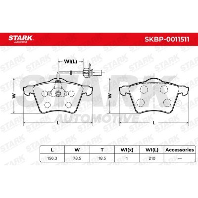 Klocki hamulcowe Stark SKBP-0011511 SKBP-0011511 - foto 6