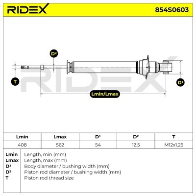 Amortyzator RIDEX 854S0603 854S0603 - foto 7