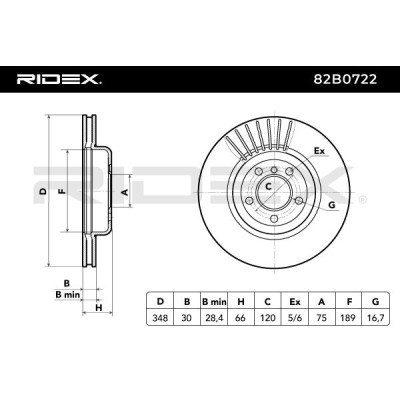 Tarcza hamulcowa RIDEX 82B0722 82B0722 - foto 4