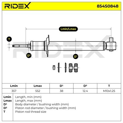 Amortyzator RIDEX 854S0848 854S0848 - foto 9