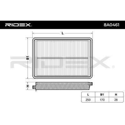 Filtr Powietrza RIDEX 8A0461 8A0461 - foto 6