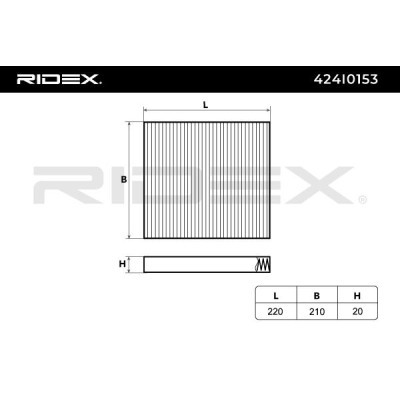 Filtr Kabinowy RIDEX 424I0153 424I0153 - foto 6