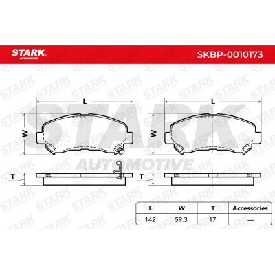 Klocki hamulcowe Stark SKBP-0010173 SKBP-0010173 - foto 2