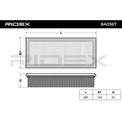 Filtr Powietrza RIDEX 8A0367 8A0367 - foto 6