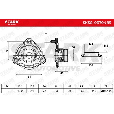 Mocowanie Amortyzatora Stark SKSS-0670489 SKSS-0670489 - foto 5