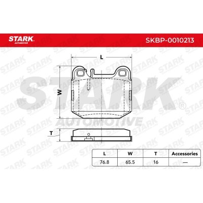 Klocki hamulcowe Stark SKBP-0010213 SKBP-0010213 - foto 3