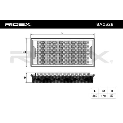 Filtr Powietrza RIDEX 8A0328 8A0328 - foto 5