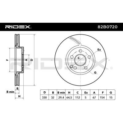Tarcza hamulcowa RIDEX 82B0720 82B0720 - foto 4