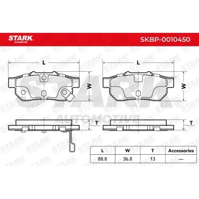 Klocki hamulcowe Stark SKBP-0010450 SKBP-0010450 - foto 6