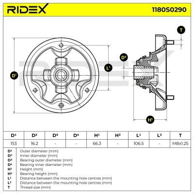 Mocowanie Amortyzatora RIDEX 1180S0290 1180S0290 - foto 5