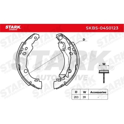 Klocki hamulcowe Stark SKBS-0450123 SKBS-0450123 - foto 5