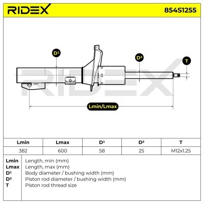 Amortyzator RIDEX 854S1255 854S1255 - foto 7