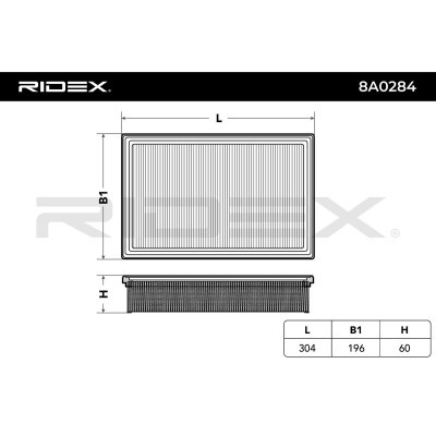 Filtr Powietrza RIDEX 8A0284 8A0284 - foto 4