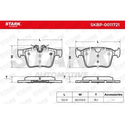 Klocki hamulcowe Stark SKBP-0011721 SKBP-0011721 - foto 5