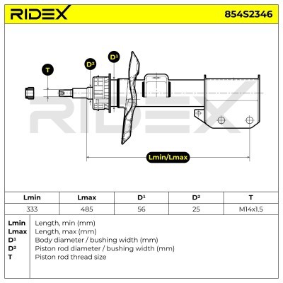 Amortyzator RIDEX 854S2346 854S2346 - foto 8