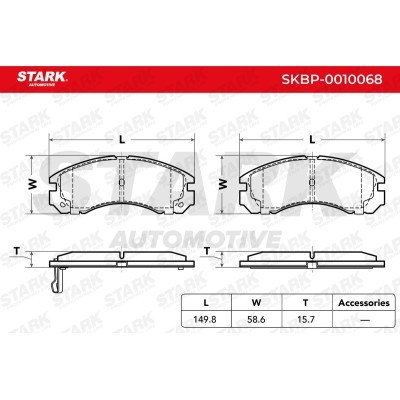 Klocki hamulcowe Stark SKBP-0010068 SKBP-0010068 - foto 4