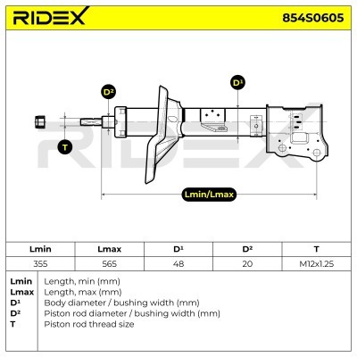 Amortyzator RIDEX 854S0605 854S0605 - foto 6