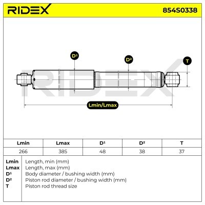 Amortyzator RIDEX 854S0338 854S0338 - foto 7