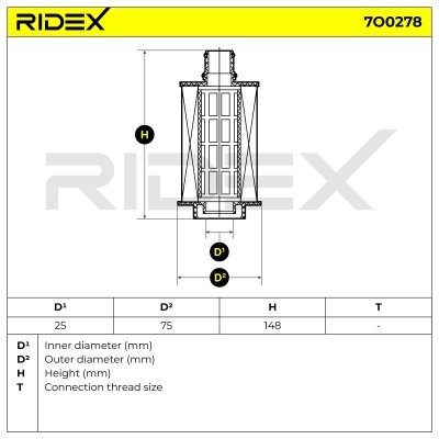 Filtr Oleju RIDEX 7O0278 7O0278 - foto 6