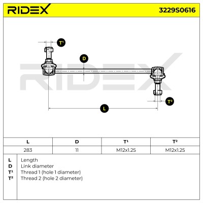 Łącznik Stabilizatora RIDEX 3229S0616 3229S0616 - foto 7