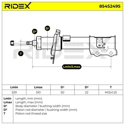 Amortyzator RIDEX 854S2495 854S2495 - foto 8