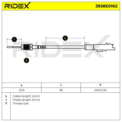 Czujnik temperatury spalin RIDEX 3938E0162 3938E0162 - foto 6