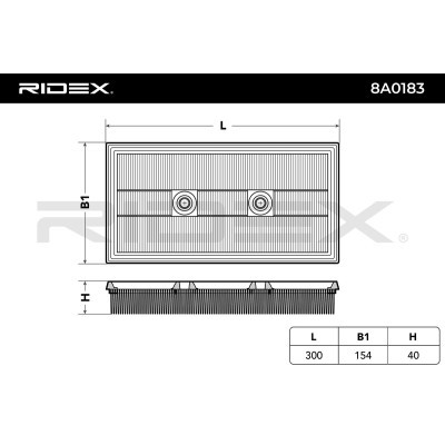 Filtr Powietrza RIDEX 8A0183 8A0183 - foto 6