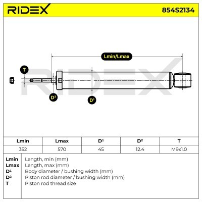 Amortyzator RIDEX 854S2134 854S2134 - foto 8