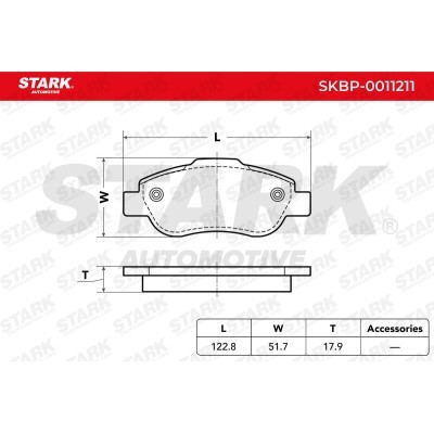 Klocki hamulcowe Stark SKBP-0011211 SKBP-0011211 - foto 5