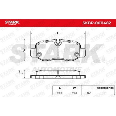 Klocki hamulcowe Stark SKBP-0011482 SKBP-0011482 - foto 5