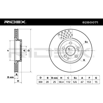 Tarcza hamulcowa RIDEX 82B0071 82B0071 - foto 6
