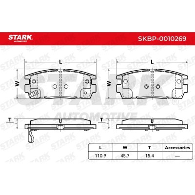 Klocki hamulcowe Stark SKBP-0010269 SKBP-0010269 - foto 3