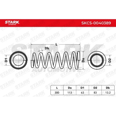 Sprężyna Zawieszenia Stark SKCS-0040389 SKCS-0040389 - foto 4