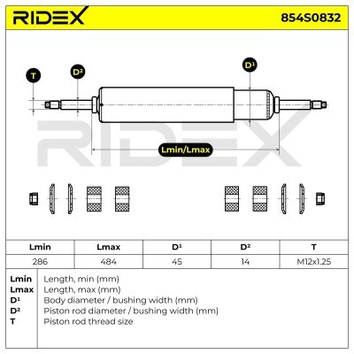 Amortyzator RIDEX 854S0832 854S0832 - foto 9