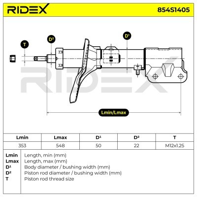 Amortyzator RIDEX 854S1405 854S1405 - foto 6