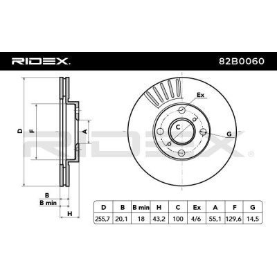 Tarcza hamulcowa RIDEX 82B0060 82B0060 - foto 5