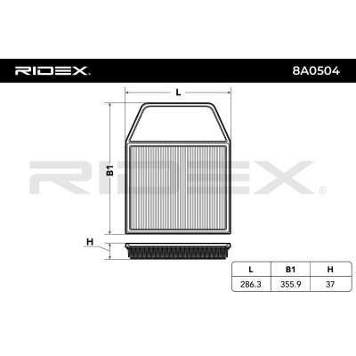 Filtr Powietrza RIDEX 8A0504 8A0504 - foto 4