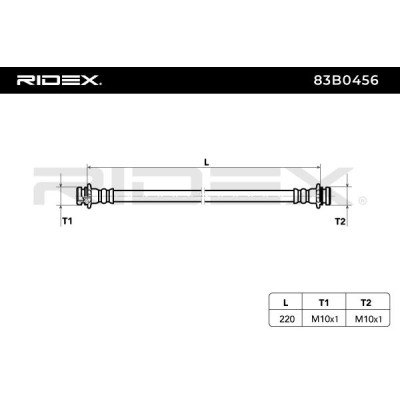 Przewód hamulcowy elast RIDEX 83B0456 83B0456 - foto 5