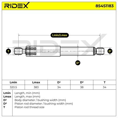 Amortyzator RIDEX 854S1183 854S1183 - foto 7