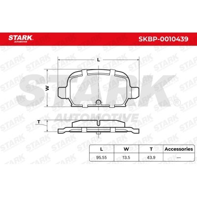 Klocki hamulcowe Stark SKBP-0010439 SKBP-0010439 - foto 3