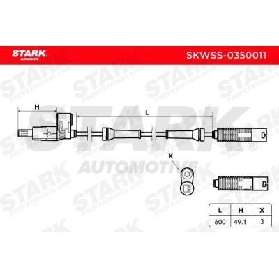 Czujnik ABS Stark SKWSS-0350011 SKWSS-0350011 - foto 4