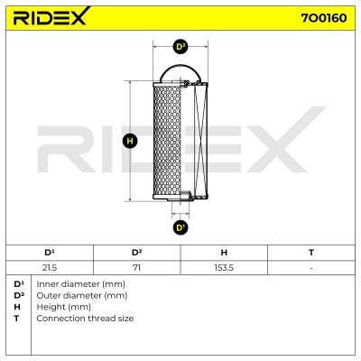 Filtr Oleju RIDEX 7O0160 7O0160 - foto 6